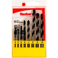 Fischer CTS 8 536607 Beton-spiraalboren set 8-delig 3 mm, 4 mm, 5 mm, 6 mm, 7 mm, 8 mm, 9 mm, 10 mm Cilinderschacht 1 set(s)