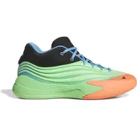 Adidas Sportschoen 'Dame X' azuur / lichtgroen / oranje / zwart