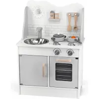 Polar B Houten Speelkeuken met Accessoires – Kinderkeuken met Oven & Klok