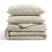 Royal Textile Lazy Dekbed Zonder Overtrek - Velvet - Taupe/Grijs 140 x 200