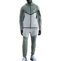 Nike Tech Fleece Sportswear Joggingbroek Donkergroen Beige