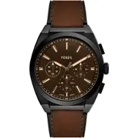 Fossil Analoog horloge 'Everett' bruin / zwart