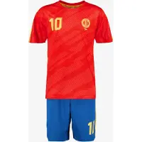Dutchy Pro tweedelig kinder sport set blauw rood maat 134/140