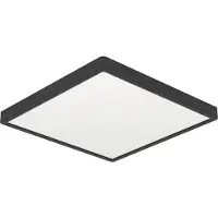 Eglo Plafonnière IP44 Fueva 6 vierkant - zwart - 15x15cm
