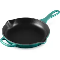 Le Creuset Signature - Skillet - Rond - 23cm - Geëmailleerd Gietijzer - Bleu Riviera