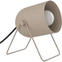 Eglo Tilston Tafellamp - E14 - 14.5 cm - Zandkleur/Beige/Crème - Kantelbaar