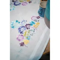 Vervaco - Tafelkleed kit - Allium in blauw en paars - PN-0198085 - Borduren - Borduurpakket - Borduurpakket volwassenen - Borduurpakket kind