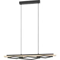 Eglo Design hanglamp Boyal zwart met hout