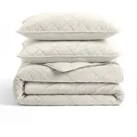 Sleeptime Lazy Dekbed Zonder Overtrek - Velvet - Beige/Off White 140 x