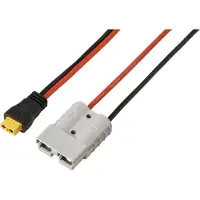 TRU COMPONENTS 50 A accuaansluiting op XT60-kabel 0,5 m TC-13619308 Zwart, Rood Inhoud: 1 stuk(s)