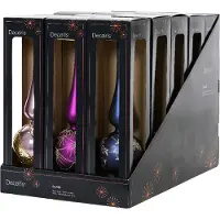 Décoris Piek glas d8l31 cm a3 VI kerst