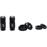 Bbb Cycling CoreCap - Universele Ventiel Upgrade Set - 300% Meer Luchtstroom - Geschikt voor Alle Pompen - Presta naar Schrader Formaat - 2 stuks - Zwart - BTI-165
