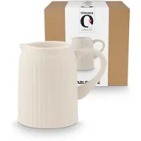 Vt wonen Karaf vtwonen Jug With Ear Ceramic Offwhite