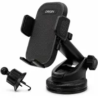 Origin Telefoonhouder Auto – 3-in-1 Autohouder voor Raam, Dashboard & Ventilatierooster – 360° Draaibaar