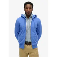 Superdry Sweatvest 'Essential' royal blue/koningsblauw
