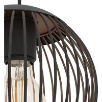 Eglo Almanzora Hanglamp - E27 - 90 cm - Zwart/Koper