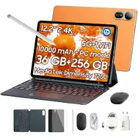 Blackview MEGA 12 - Tablet - Gaming Tablet - Android 16 - 12.2 inch - 36GB RAM - 256GB ROM - 5G Tablet - 10000mAh - Gouden
