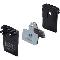 BBB Cycling DiscStop Coolfin Schijfremblokken Shimano - Complete Set Remblokken Compatibel met Shimano Schijfremmen - Organisch met Koelvinnen - BBS-561C