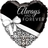 Qualatex - Folieballon hart always and forever