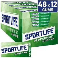 Sportlife Peppermint Suikervrije Kauwgom 1x(48x18g)