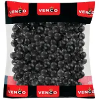 Venco Salmiak rondo's - Drop - 1 Kilo