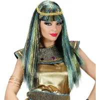 Finidi Carnavalspruik: Cleopatra pruik voor carnaval