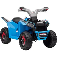 HOMCOM Elektrische kinderquad, mini-elektrische quad met vooruit- en achteruitfunctie