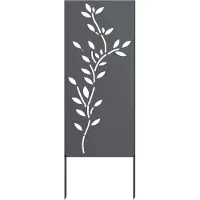 vidaXL Tuin Privacy Scherm Antraciet 50 x 140 cm Koudgewalst staal