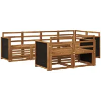 vidaXL Buiten bank set 6 st Naturel Massief Acacia Hout