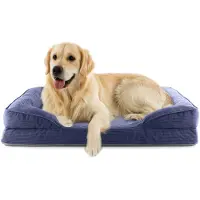 DS Produkte orthopedisch hondenbed van corduroy | ergonomische hondensofa 110 x 75 cm – voor grote honden | antislipbodem | vulling en hoes wasbaar | hondenmand met traagschuim