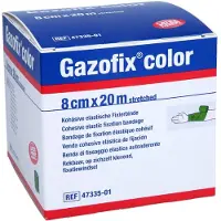 Gazofix color 8 cm x 20 m groen 1 St Verband