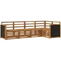 vidaXL Buiten bank set 4 st Naturel Massief Acacia Hout