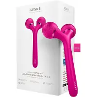 GESKE | SmartAppGuided Sonic Facial & Body Roller | 4 in 1 | Dermaroller | Apparaat voor gezicht en lichaam | Dermarol | Professionele gezichtsroller | Verstevigt en definieert lichaam en gezicht