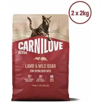 Carnilove lamb / wild boar sterilised kattenvoer 2x 2 kg