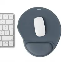 IMoshion Ergonomische muismat - Muismat met polssteun - 30 x 25 cm - Seal Blue