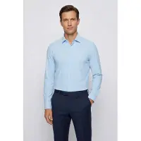 HUGO BOSS Overhemd 'HANK' lichtblauw
