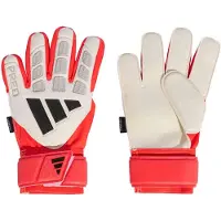 Adidas Predator Match Fingersave Keepershandschoenen Kids Wit Rood Zwart
