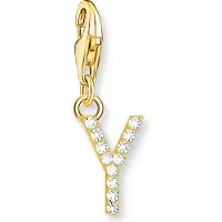 Thomas Sabo - 1988-414-14 - Charm - Dames - 925er Zilver geel verguld - Letter Y