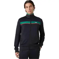 FILA Sweatvest 'SAGANO' donkergroen / rood / zwart