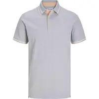 Jack & Jones polo grijs 3-knoops katoen