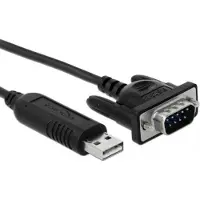 DeLOCK 66282 USB A/D-SUB 9 Adapter 1,8 m schwarz