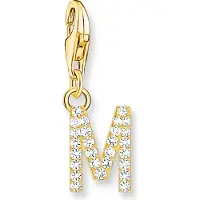 Thomas Sabo - 1976-414-14 - Charm - Dames - 925er Zilver geel verguld - Letter M