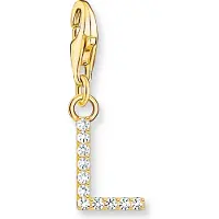 Thomas Sabo - 1975-414-14 - Charm - Dames - 925er Zilver geel verguld - Letter L