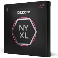 Daddario NYXL0942-3P NYXL Electric Guitar Strings 9-42 3 Pack