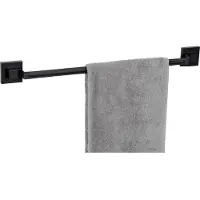 Wenko Handdoekstang Vacuum-Loc model Quadro van edelstaal, bevestigen zonder boren