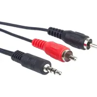 PremiumCord -kabelaansluiting 3,5 mm-2xRCA (Tulp)