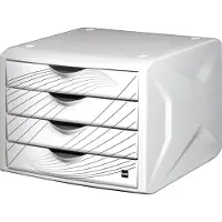 Helit ladeblok Cameleon, met 4 laden, wit