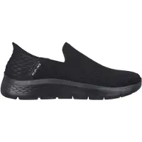SKECHERS Heren Go Walk Flex No Hands Slip-On Sneakers, Zwart, 10