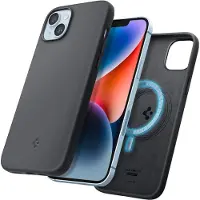 Spigen Silicone Fit MagSafe iPhone 14 Plus Hoesje Zwart