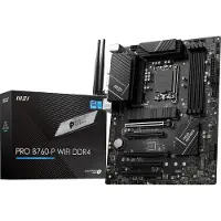 MSI PRO B760-P WIFI DDR4 Socket 1700 (LGA 1700, Intel B760, ATX), Moederbord
